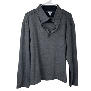 Calvin Klein Men’s Quarter Zip Gray Activewear Sweater Size M